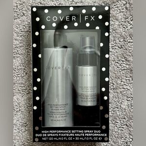 Cover FX High Performance Setting Spray Duo NIB Full Size + Travel 24HR Wear